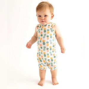 Posh Peanut Basic Racerback Short Romper ~ McGuire